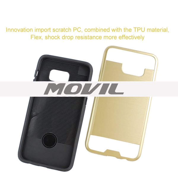 NP-2628 PU de TPU con ranura para tarjeta para Samsung Galaxy S6 Edge Plus-10